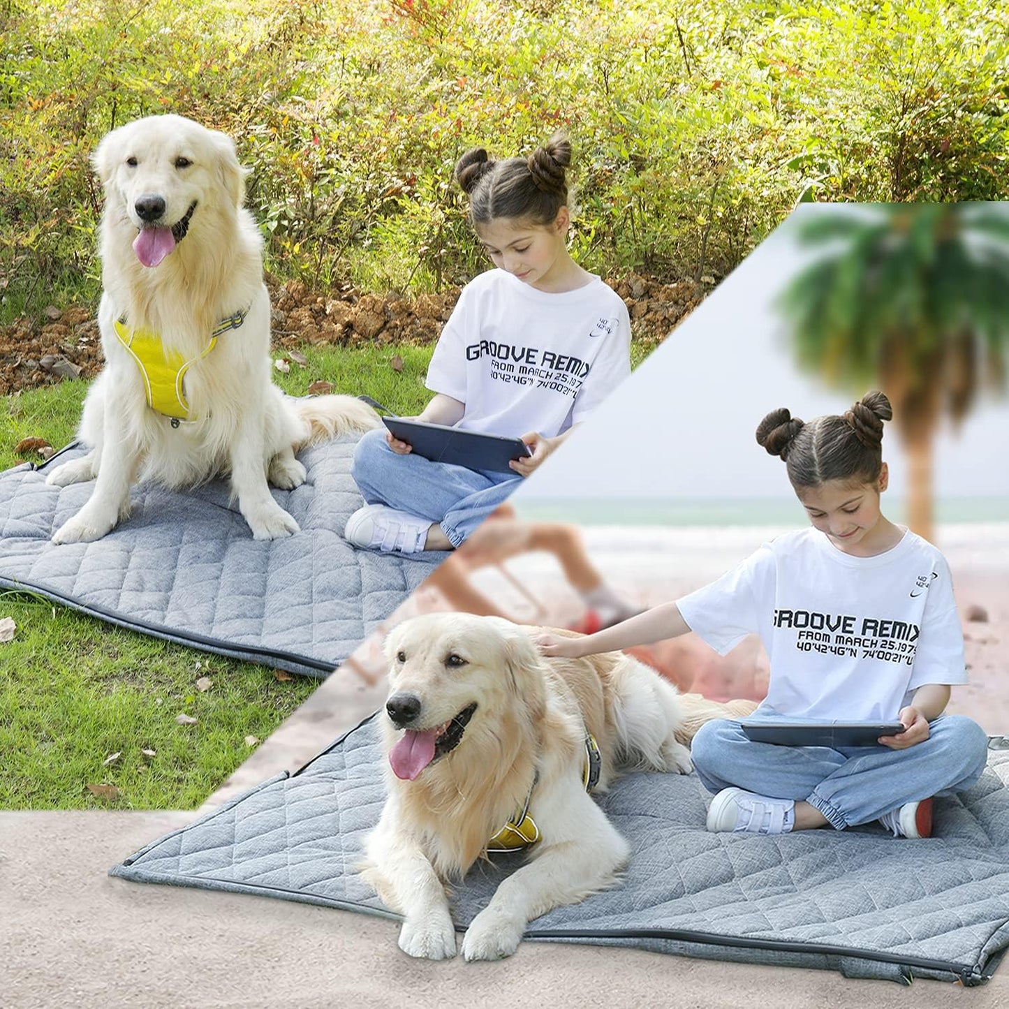 Backseat Dog Cover for Car - Dog Seat Cover - Back Seat Cover for Dogs, Rear Seat Covers for Dogs Waterproof Dog Seat Covers for Cars Scratch-Proof Nonslip Mesh Sections Window